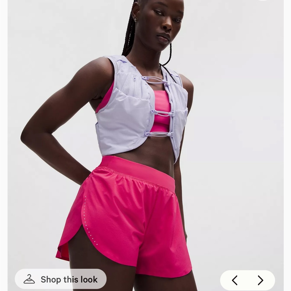 Lululemon Fast and Free reflective 3” shorts